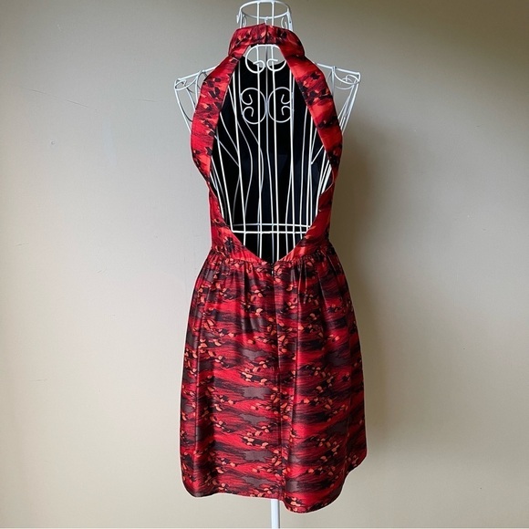 Tibi halter open back pirouette mini dress sz 4 - Picture 5 of 8